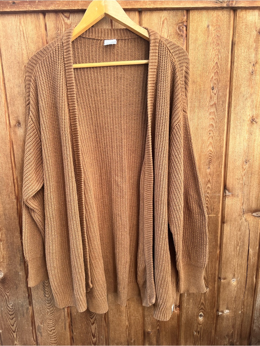 Jax & Lennon 100% Cotton Open Front Cardigan Chunky Knit Oversized M/L